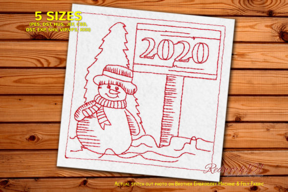 2020 Snowman Bluework
