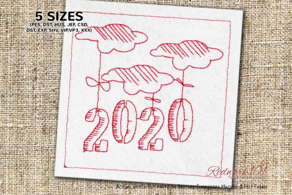 2020 Year Year Cloud Design