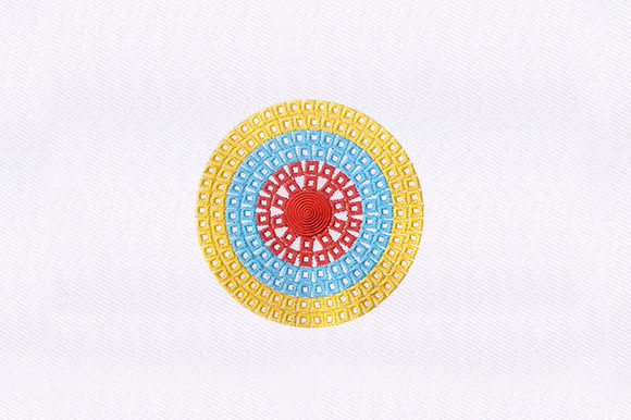 Boxes Circle Quilting Design