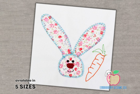 Bunny with Long Ears Applique