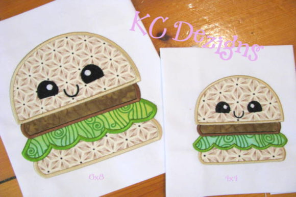 Cheat Day Hamburger Applique Design