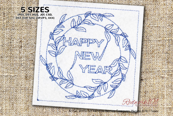Floral Wreath Decoration for New Year