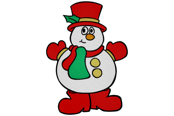 Happy Snowman Embroidery Design Review