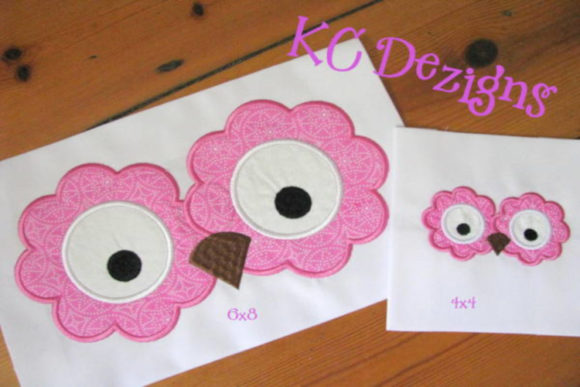 Owl Eyes and Nose Applique