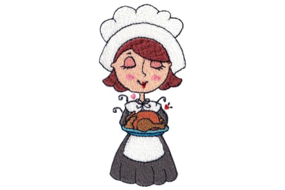 Pilgrim Toodle: A Joyful Thanksgiving Embroidery Design